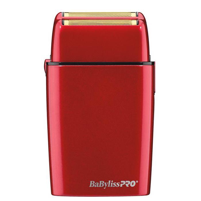 BaBylissPro Cordless Metal Double Foil Red Shaver
