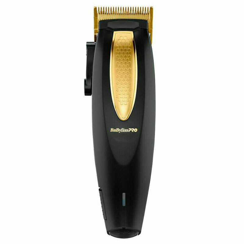 ماكينة قص الشعر BaByliss PRO FX673N LithiumFX+ اللاسلكية المريحة باللونين الأسود والذهبي | قادم جديد