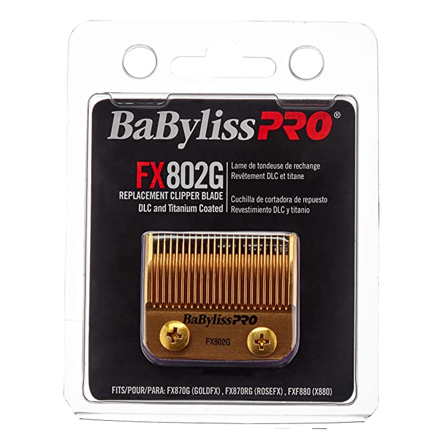 BaBylissPRO Barberology FX802G DLC Titanium Taper Blade For Clipper