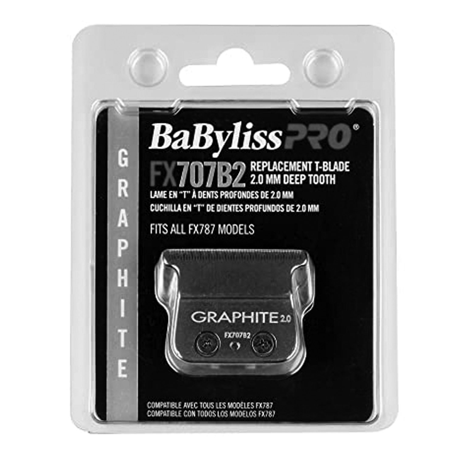 BaBylissPRO FX707B2 Barberology Replacement Blades for Outlining Hair Trimmers (FX787)