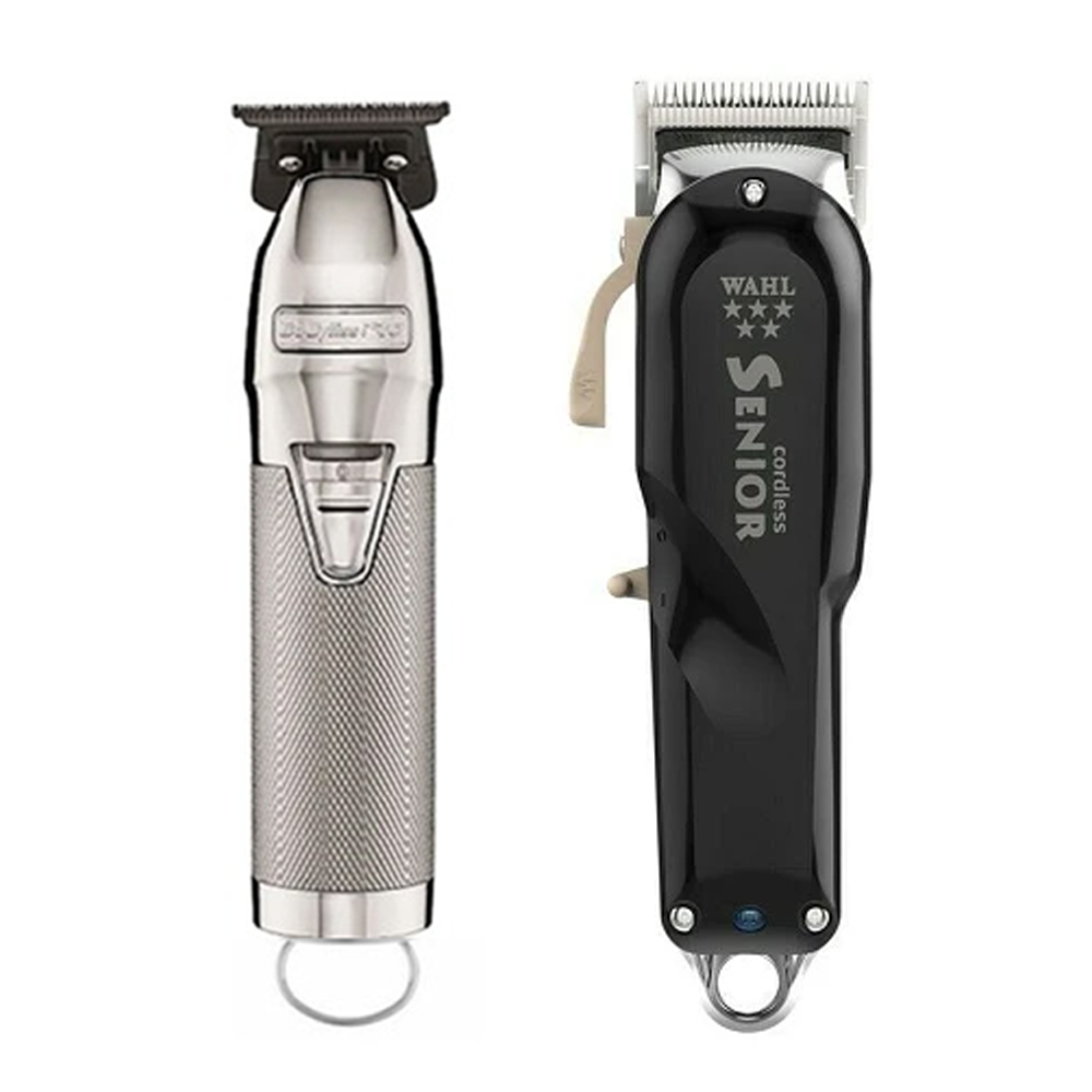 Babyliss Wahl Combo - WAHL Professional 5 Star Cordless Senior Clipper + BaByliss PRO Silver FX Skeleton Cordless Trimmer