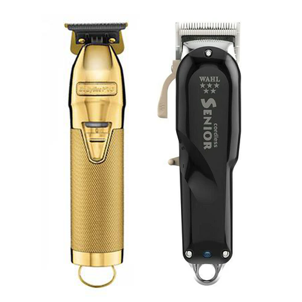 Babyliss Pro Wahl Combo Deals - WAHL Professional 5 Star Cordless Senior Clipper + BaByliss PRO Gold FX Skeleton Cordless Trimmer